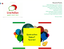 Tablet Screenshot of live-italian.com